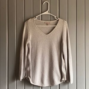 Banana Republic sweater in grey with zippers